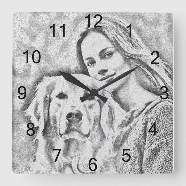 Custom Wall Clock (Add Your Own Photo and/or text) (Front)