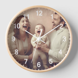Custom Wall Clock (Add Your Own Photo and/or text)