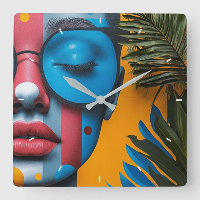 Custom Wall Clock Add Your Own Photo Gift for her (Front)