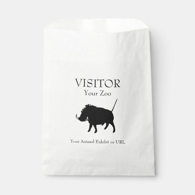 Custom Warthog Favour Bags (Front)
