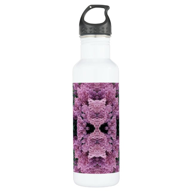 custom water bottle 24 oz white (Front)