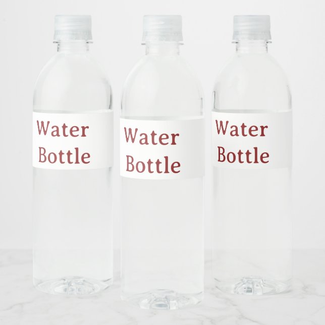 custom Water Bottle Label  (Bottles)
