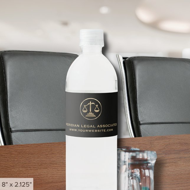Custom Water Bottle Labels for Law Practice (Creator Uploaded)