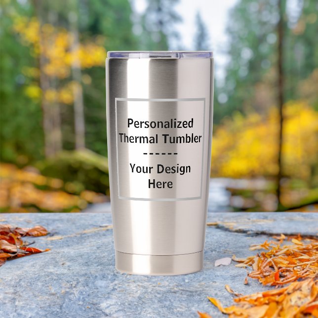 Custom Water Bottle - Personalised Insulated Tumbler (Outdoor (Rotated))