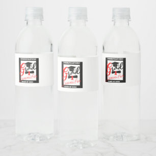 Custom Water Labels, Personalized Graduation Party Bottle Label