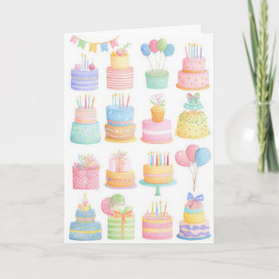 Custom Watercolor Birthday Card