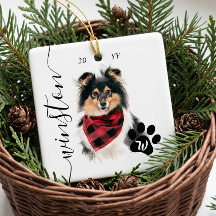 Custom Watercolor Dog Cat Pet Portrait Keepsake