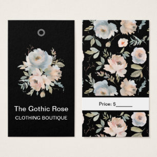 Custom Watercolor Floral Roses Price Tags