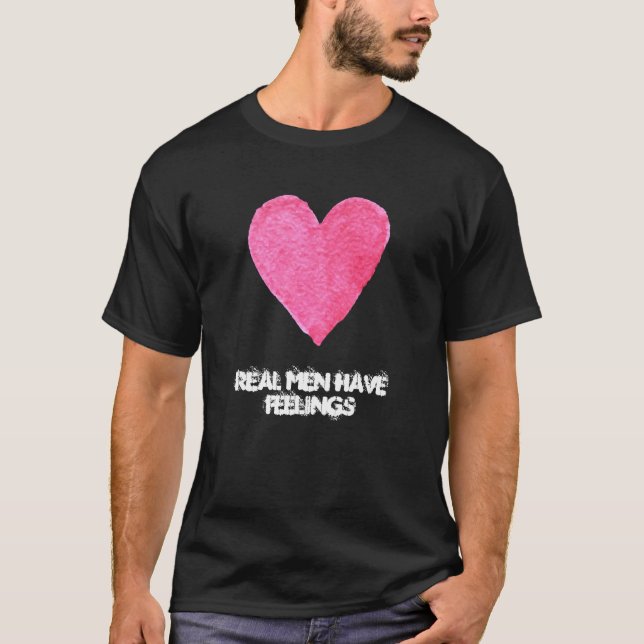Custom Watercolor Heart with Quote T-Shirt (Front)