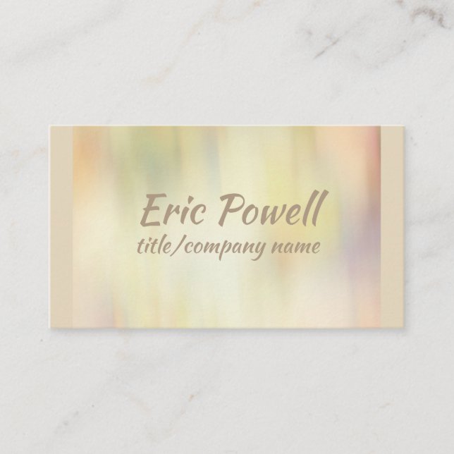 custom watercolor modern  design business card (Front)