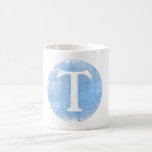 Custom Watercolor Monogram Initial Mug<br><div class="desc">Pretty mug with watercolor details and a customisable place for your initial.</div>