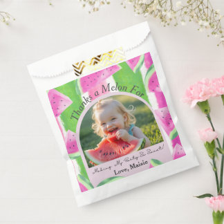 Custom Watermelon Photo Favour Bags
