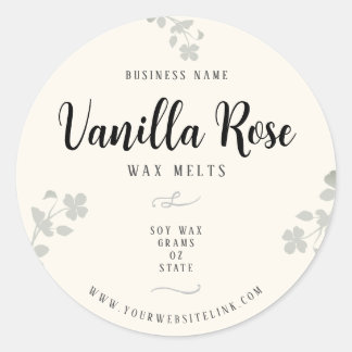 Custom Wax Melt Botanical Farmhouse Labels
