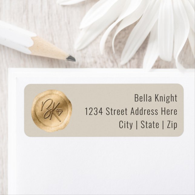 Custom Wax Seal Company Logo Return Address (Insitu)