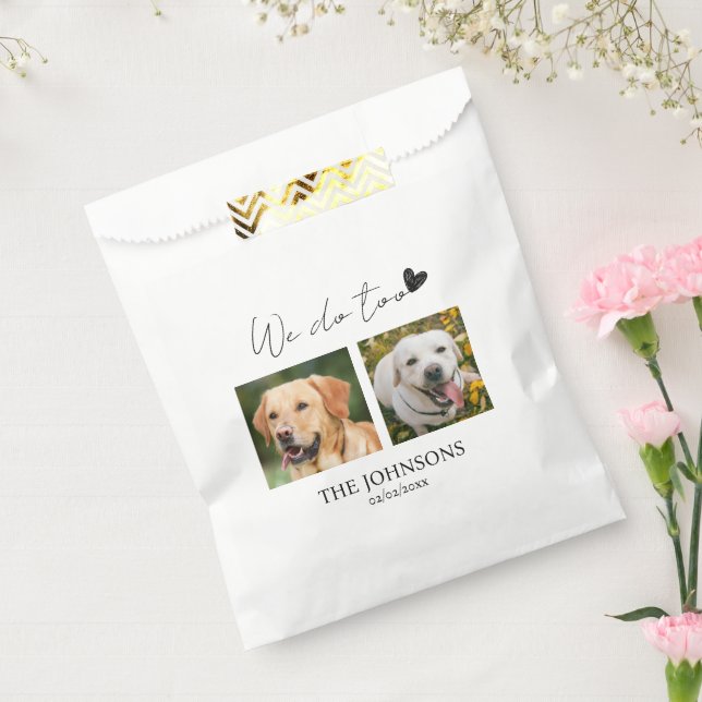 Custom we do too pet wedding  favour bag (Sealed)