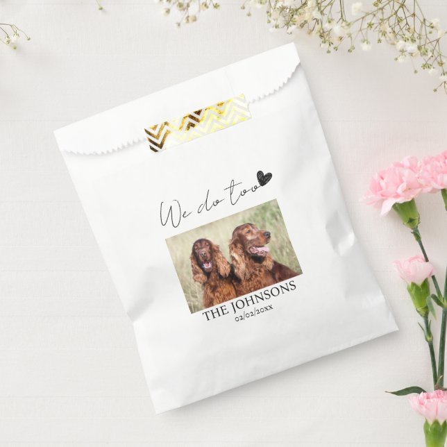 Custom we do too pet wedding  favour bags (Sealed)
