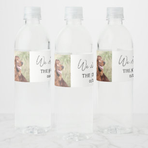 Custom we do too pet wedding  water bottle label