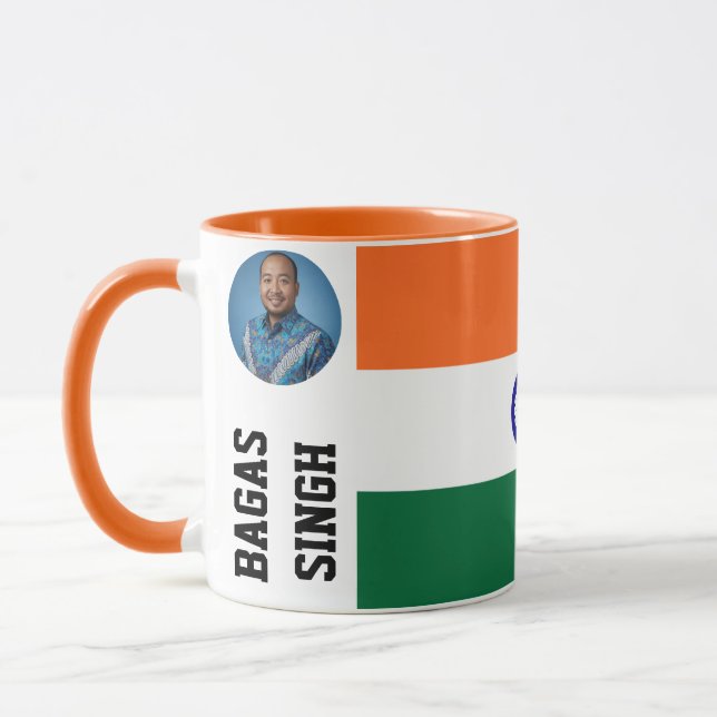 Custom We Love India Personalised Heritage Mug (Left)