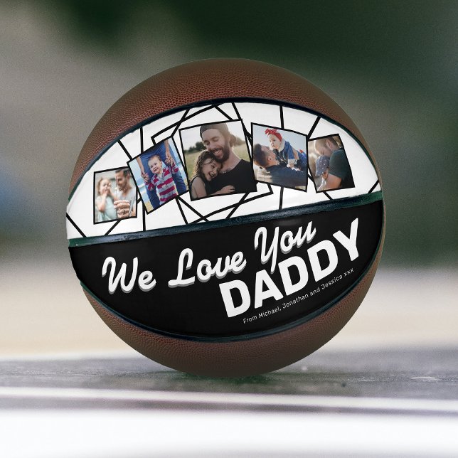Custom We Love You Daddy Photo Basketball (Creator Uploaded)