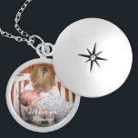 Custom We love you Mummy Personalised Photo Locket Necklace<br><div class="desc">Perfect for mummy,  customise this locket with her children's photo and a special message. Personalised this locket,  a beautiful gift and keepsake.</div>