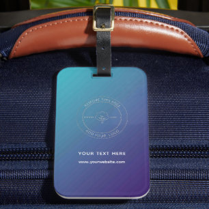 Custom Website Address Logo Luggage Tag