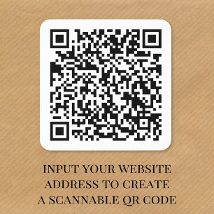 Custom Website QR Code Stickers Roll
