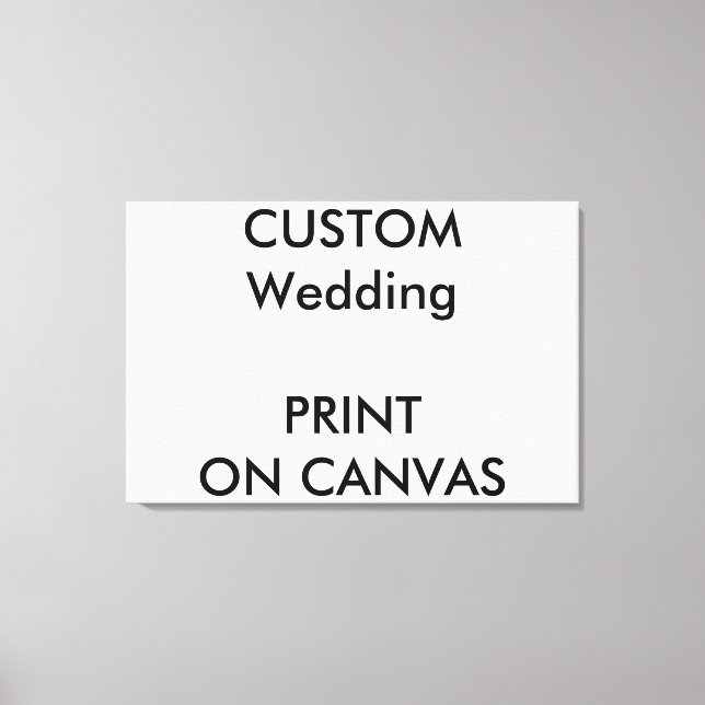 Custom Wedding 36" x 24" Wall Art Wrapped Canvas (Front)