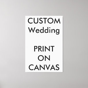 Custom Wedding 40" x 60" Wrapped Canvas