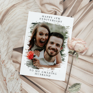Custom Wedding Anniversary Collage Photo Card