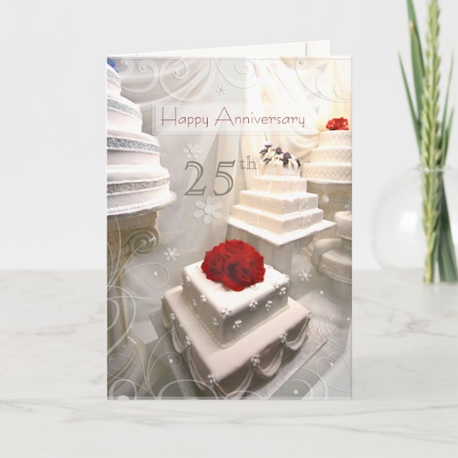 Custom Wedding Anniversary Greeting Card (Front)