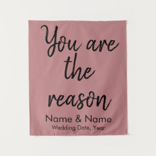 Custom Wedding Backdrop for Reception on a budget Tapestry