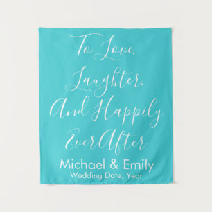 Custom Wedding Backdrop, Rustic Reception Banner Tapestry