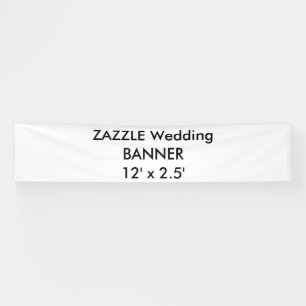 Custom Wedding Banner 12' x 2.5'