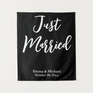 Custom Wedding Banner Personalized Ceremony Sign Tapestry