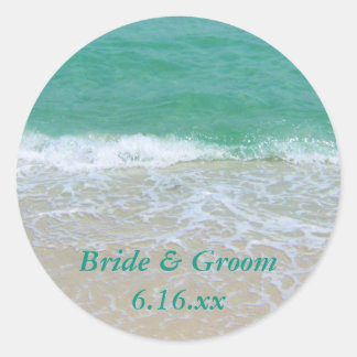 Custom Wedding Beach Favour Stickers