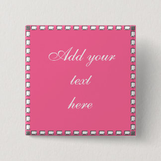 Custom Wedding Button Pin Crystal Stone Border Pin