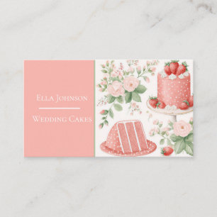 Custom Wedding Cake Business Card
