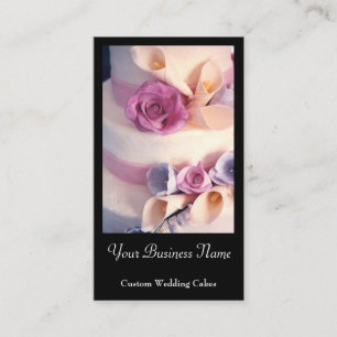 Custom Wedding Cake Designer Business Card