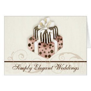 Custom Wedding Cake Modern Dot Stripe Swirls