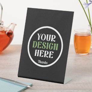 Custom Wedding Ceremony Keepsake Design Pedestal Sign