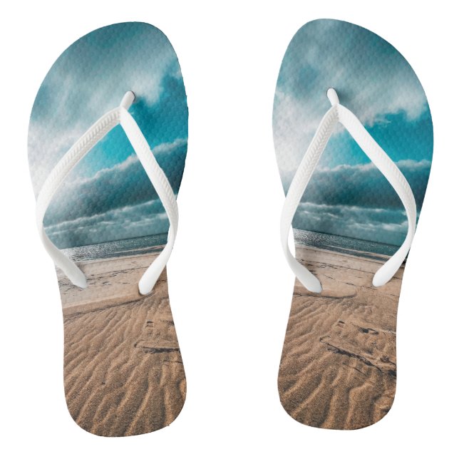 Custom Wedding Colours Bride Gift wifey  Jandals (Footbed)