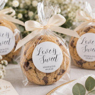 ✨ Custom Wedding Cookie Favour Stickers – Elegant