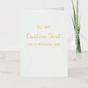 Custom Wedding Day Card