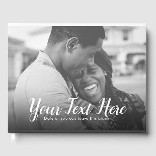 Custom Wedding Day Photo Guest Book