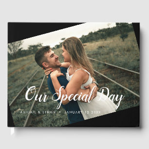 Custom Wedding Day Photo Guest Book