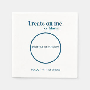 Custom Wedding Dessert Napkin Dog/Cat/Pet