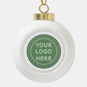 Custom Wedding, Elegant, Anniversary Gifts Ceramic Ball Christmas Ornament