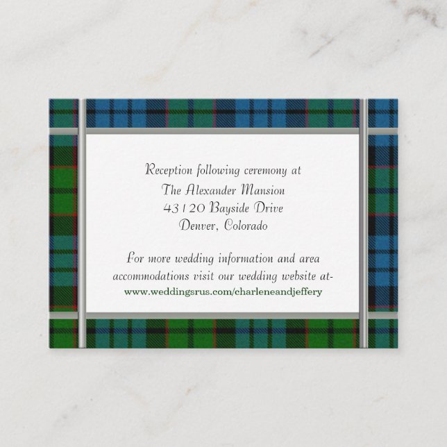 Custom Wedding Enclosure Card (Front)