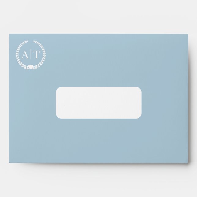 Custom Wedding Envelopes with Return Address (Front)