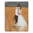 Custom Wedding Faux Wrapped Canvas Print